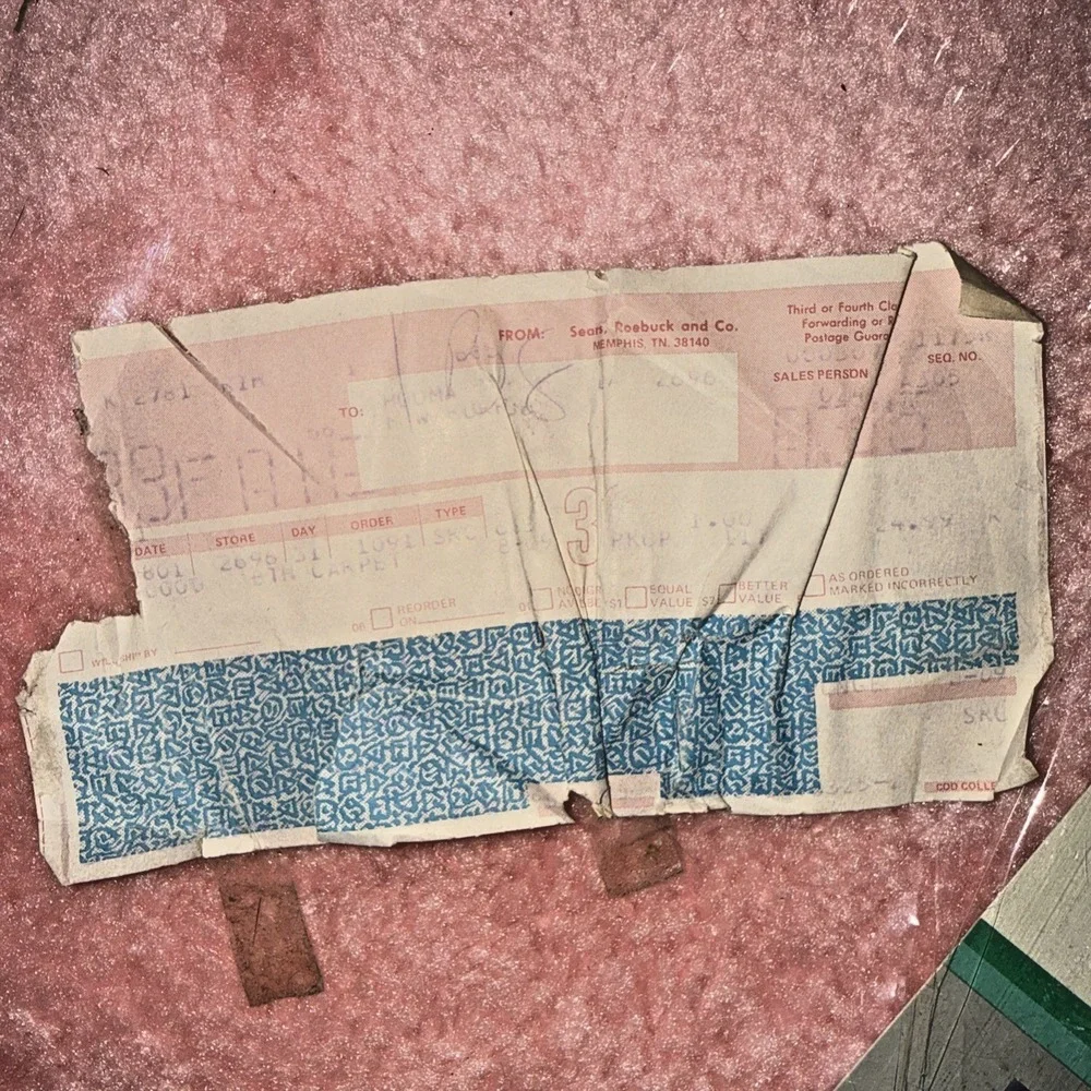 NOS Vintage PINK Sears Matchmate Plush Bath Carpet Pink 5x6 Bathroom Rug 1980